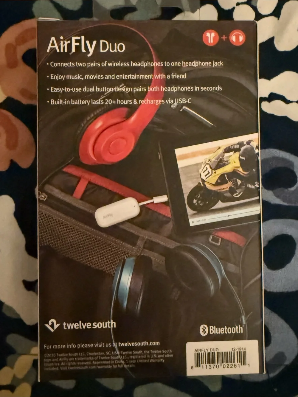 AirFly Duo Twelve South Wireless Headphones Connecter